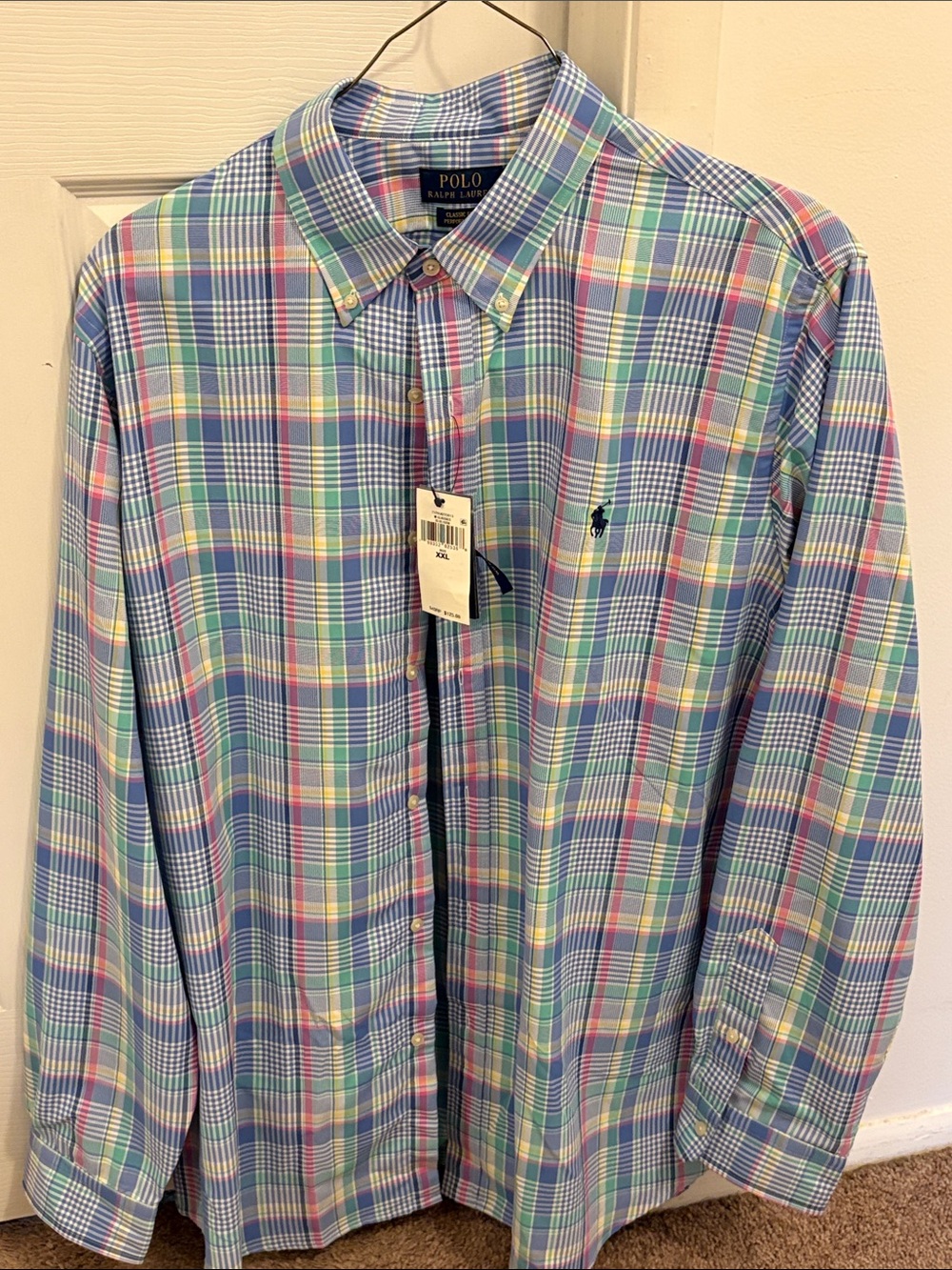 Polo by Ralph Lauren Pastel Plaid Button-Down Shirt - Blue, Green, Pink